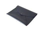 Piel Canela Sobre porta-documentos Carpeta tipo folder tamaño carta u oficio para block papeles fabricado koon artesanos mexicanos por manos de México color azul negro piel mendele